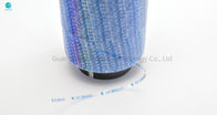Band van de Binhao de Nieuwe Superfine 1.6mm Blauwe Holografische Scheurstrook met Zelfklevende Multi Gedrukte Kleuren