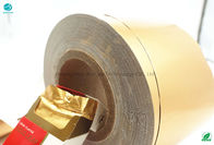 Glanzende Gouden glanst 1000m 83mm de Folie van het Sigaretaluminium