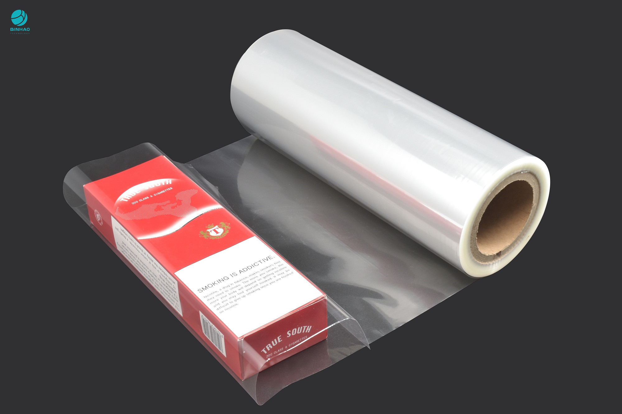360mm Jumbo Glanzende Duidelijke Hitte - verzegelend BOPP-Filmbroodje voor Sigaretdoos Verpakking
