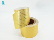 8011 gouden In reliëf gemaakt Logo Aluminum Foil Wrapping Paper voor Sigaretpakket
