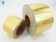 Vlot Oppervlakte In reliëf gemaakt Logo Golden Aluminum Foil Paper voor Sigaretpakket