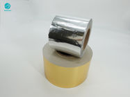Het vlotte Document van de Oppervlakte Zilverachtige Gouden Aluminiumfolie voor Sigaretpakket