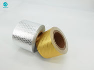 6.5 Mic Gold Silver Embossing Logo-het Document van de Aluminiumfolie voor Sigaretpakket