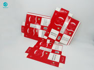 Het rode Karton van het Achtergronddouaneontwerp voor Rokende de Verpakkingsdoos van het Sigaretgeval