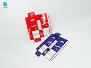 De rode Blauwe Reeksen ontwerpen Duurzaam Kartondocument voor het Pakket van de Sigarettabak
