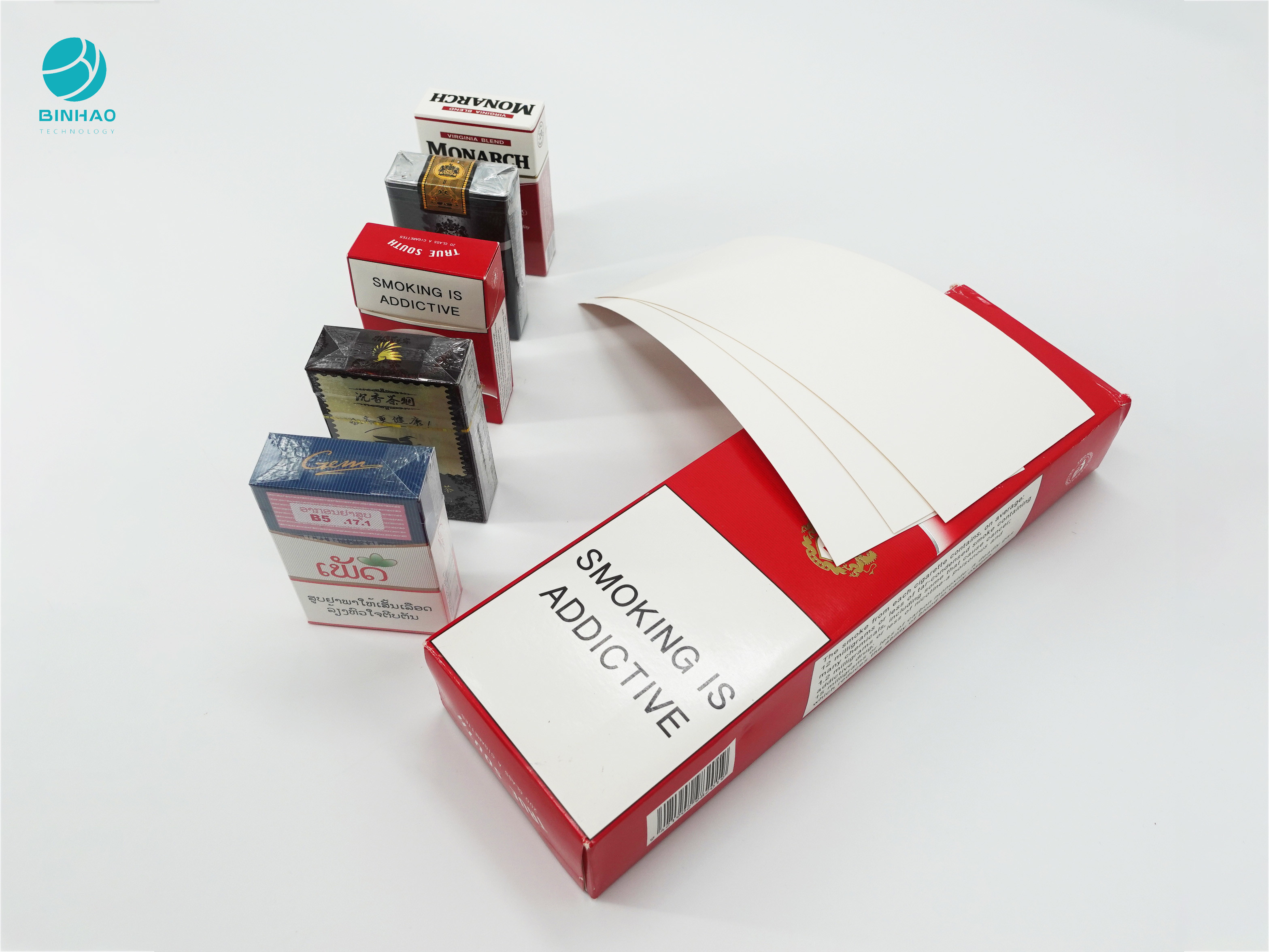 Duurzame In reliëf gemaakte het Kartondoos van de embleemkist voor Sigarettabak